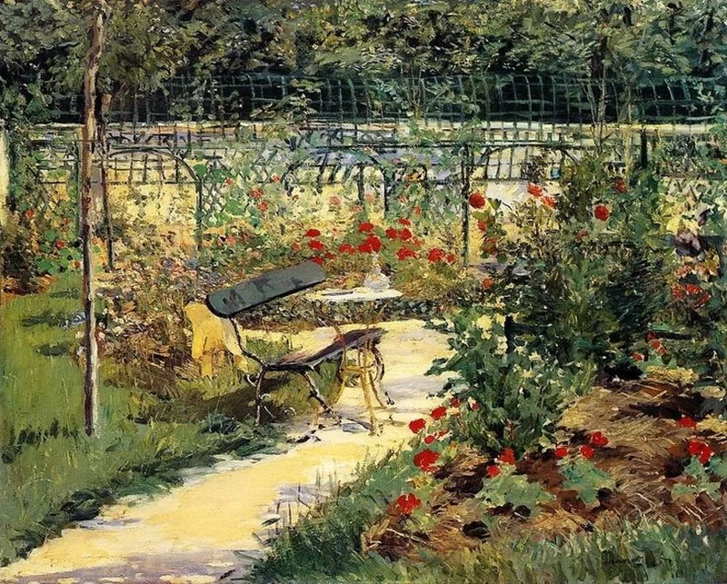  187-Édouard Manet, La panchina, 1881 